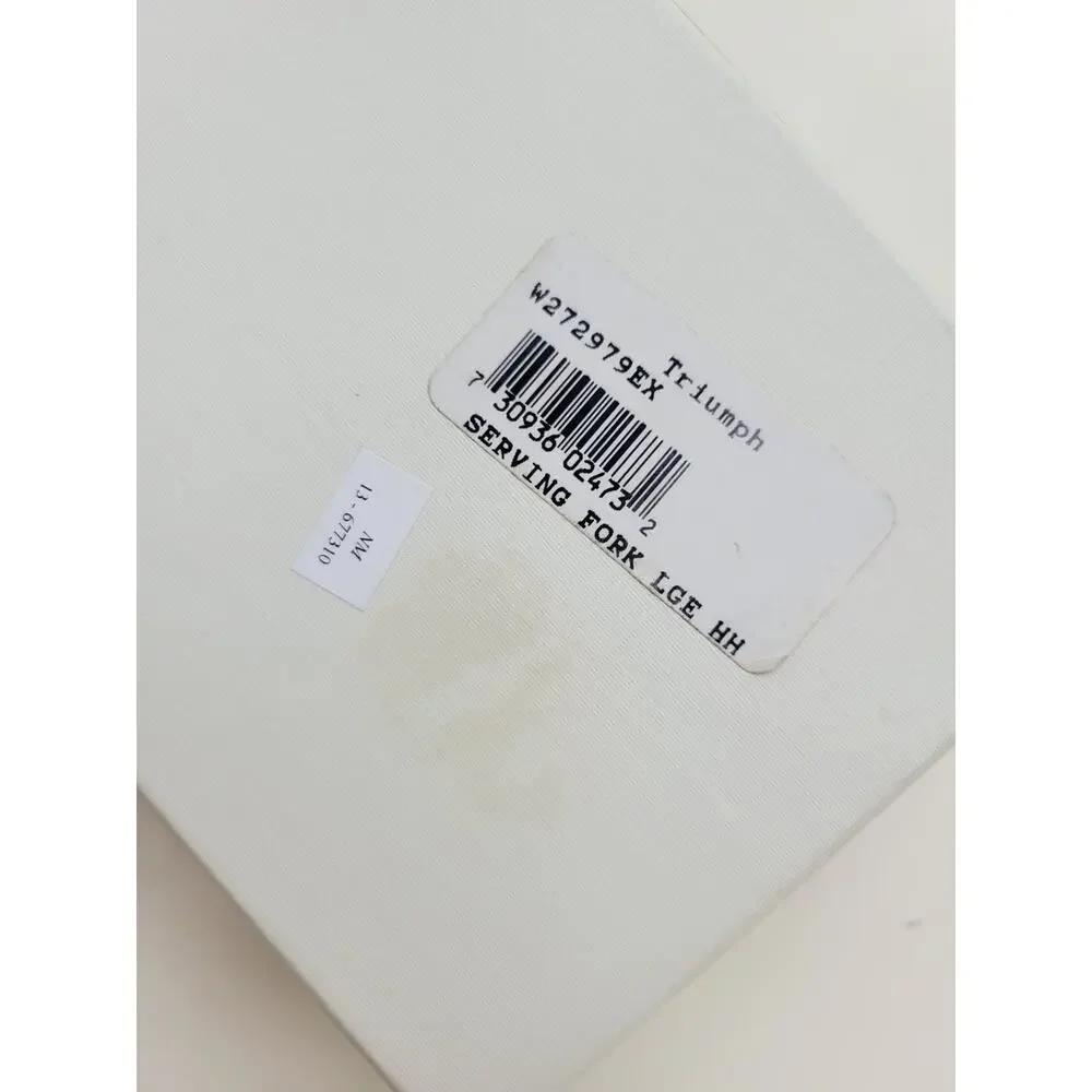 Tuttle Triumph Sterling Silver Serving Fork Modern Neiman Marcus ORIGINAL BOX